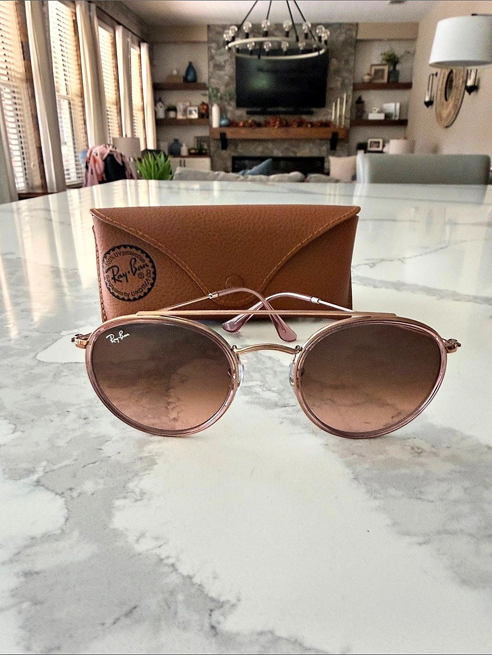 Ray-Ban Round Double Bridge Round Sunglasses